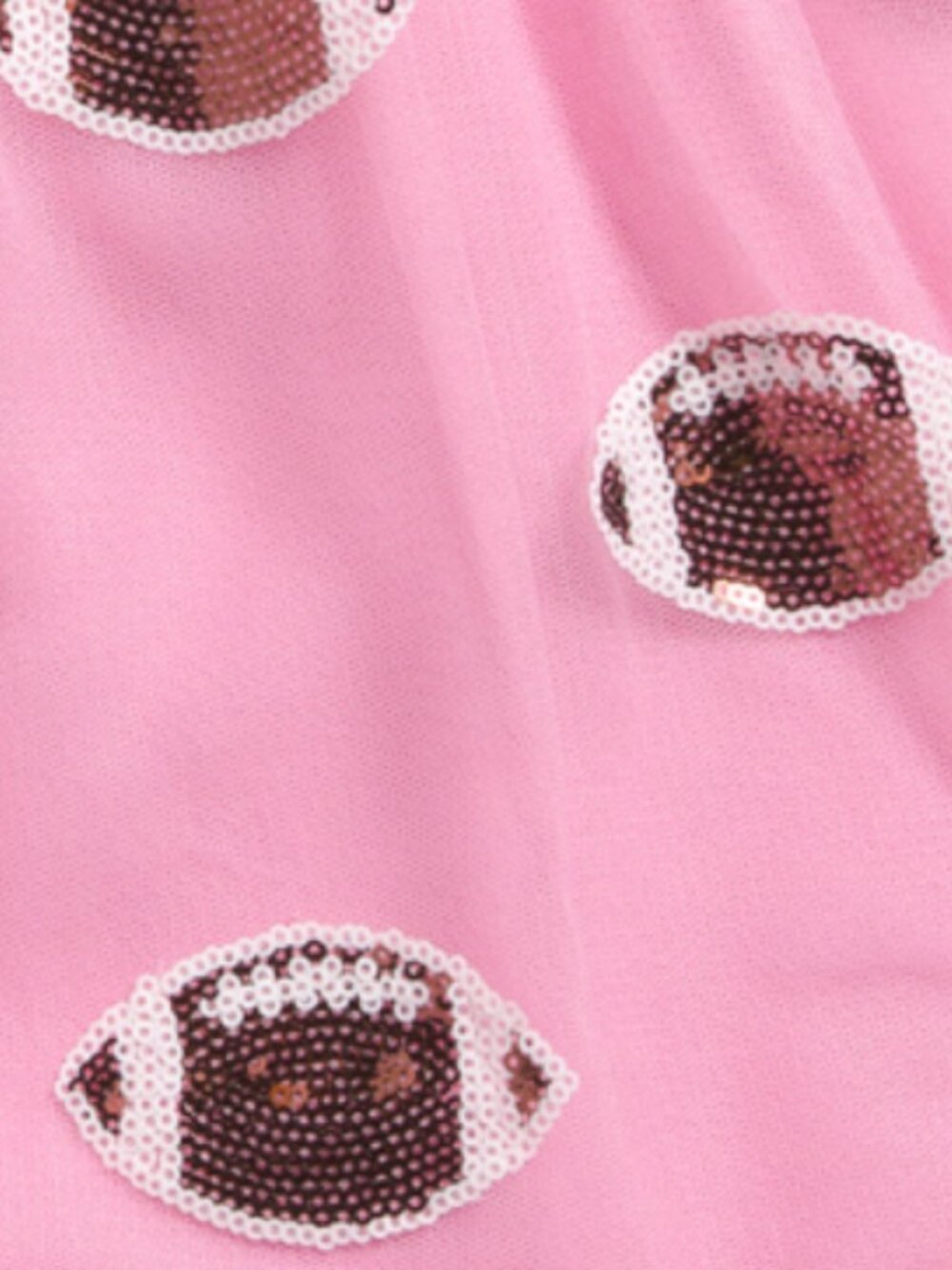 NWT SWEET WINK Girls Football Sequin Short Sleeve Pink Tutu Dress - Picture 6 of 7
